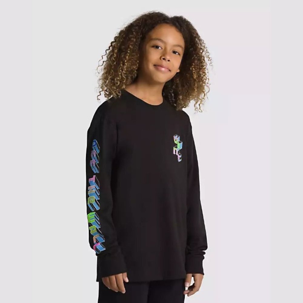 Vans Kid's Digital Flash Long Sleeve T-Shirt - S/ (8-10)